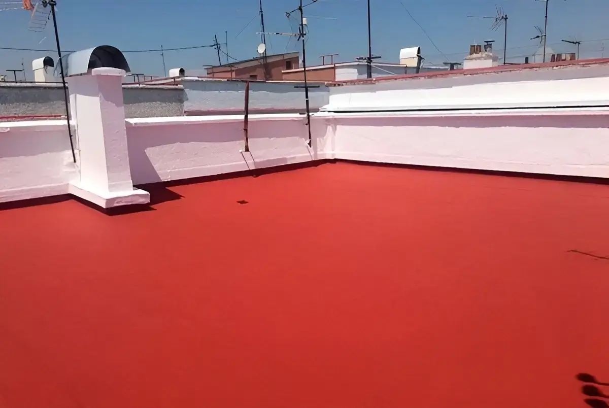 Reparación e impermeabilización de terraza hecha por Los Pintores Huelva